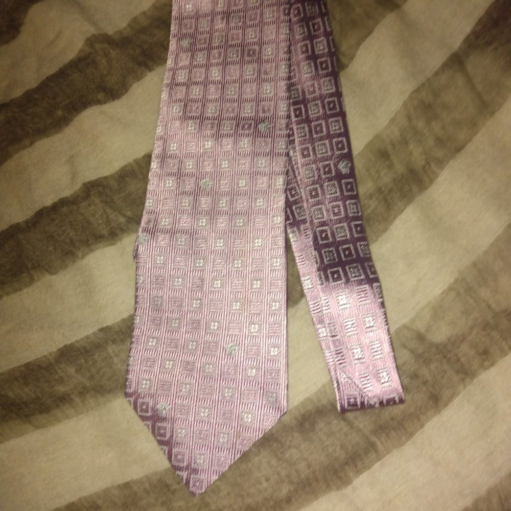 ❤️GIANNI VERSACE PINK  MEDUSA HEAD Silk Necktie Ties